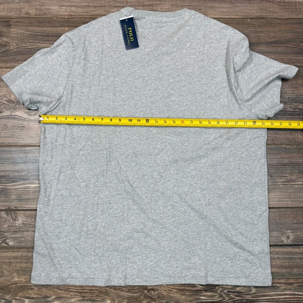 Polo Ralph Lauren Mens XL T-Shirt Gray Athl Div 67 Winged Foot Classic Fit NEW